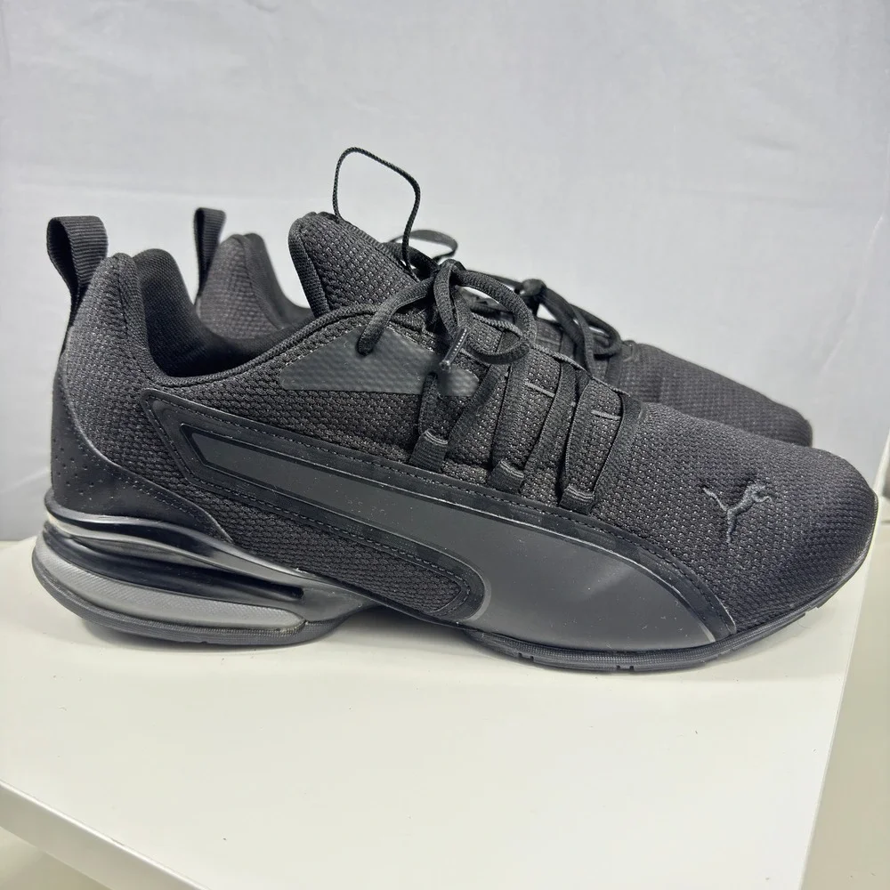 Puma Cell Magma Clean Sneakers Mens 12 Black 378356-02 Mesh Low Top Trainers